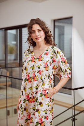 ELATION LINEN DRESS